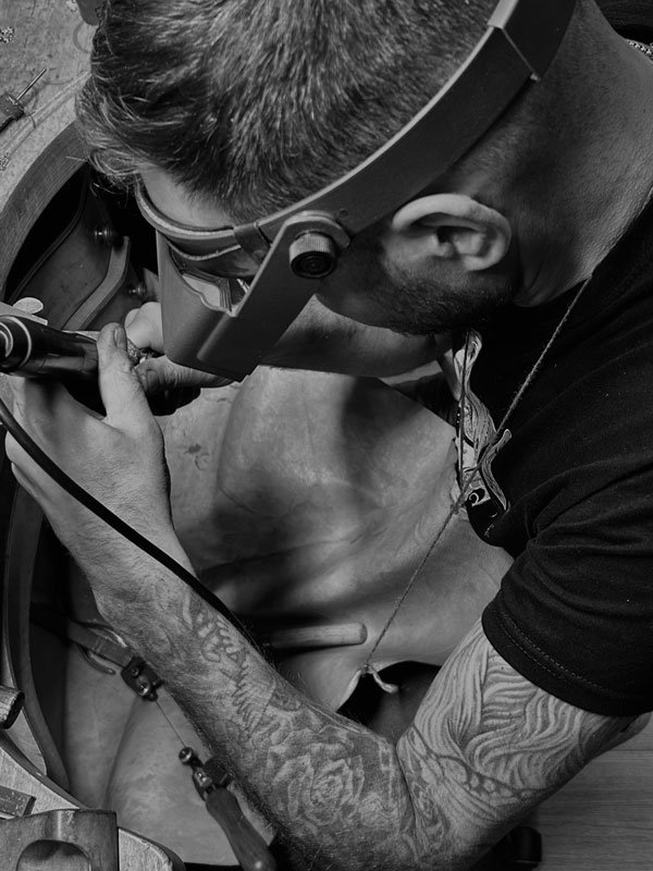 Frédéric Metauer au travail